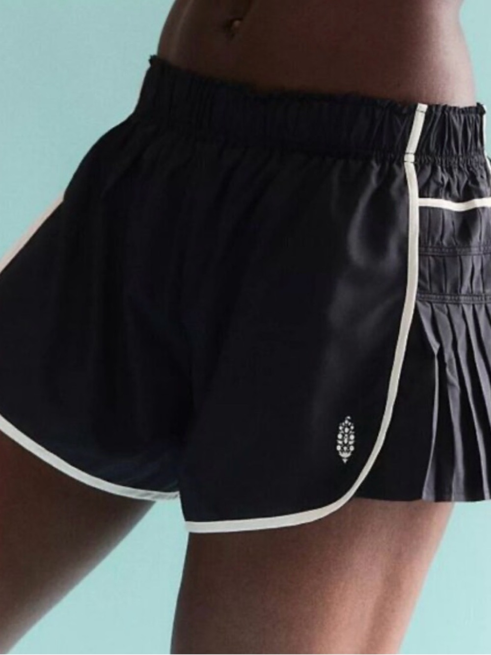 Free People Black Shorts with White Trim